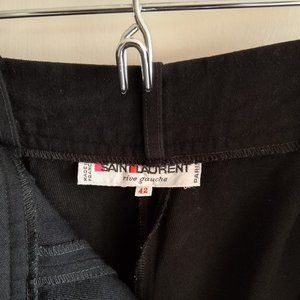 YSL, Saint Laurent Rive Gauche, pants, 1970s VTG, black, size 42, EUC